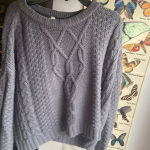 Cute and comfy purple knit sweater